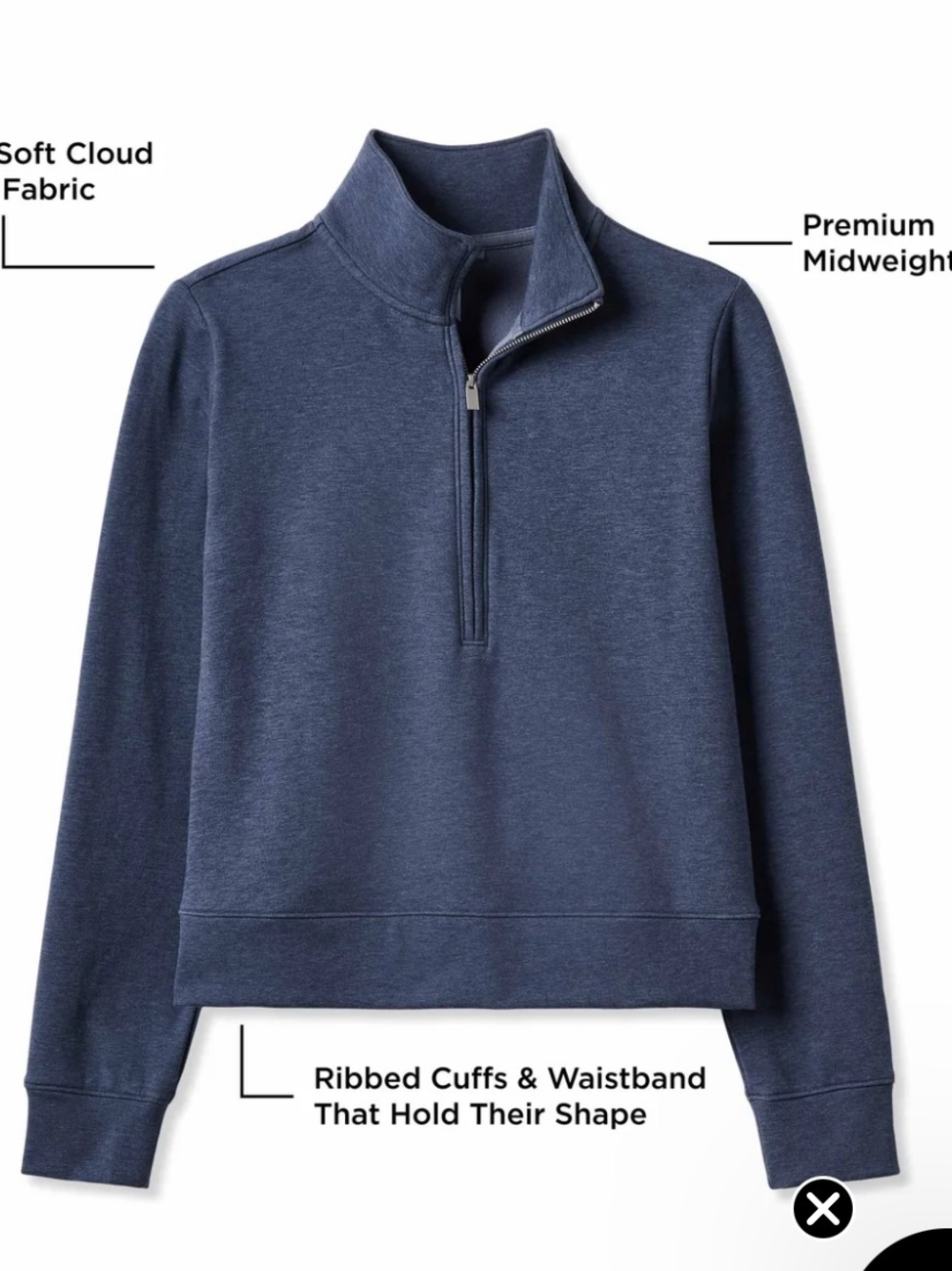 Travis Matthew Navy Quarter-Zip pullover - Picture 7 of 8